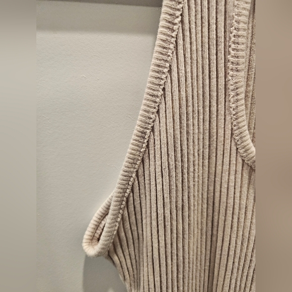 Fashion Nova Taupe Ribbed Bodycon Midi Dress 3X Plus Size - Picture 3 of 9